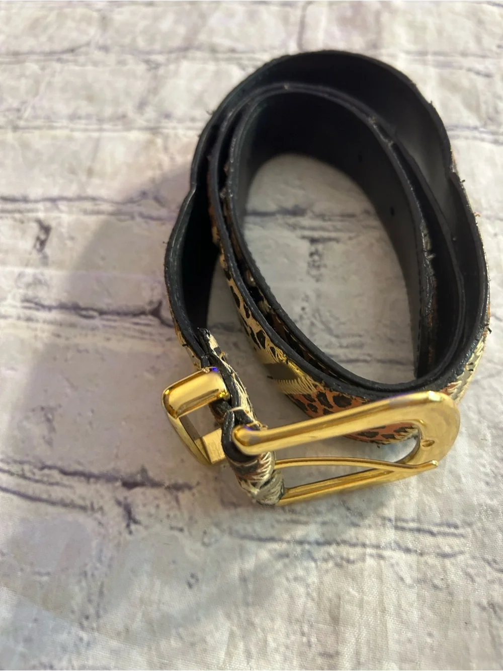 DBU MULTI ANIMAL PRINT LEATHER AND MULTI ANIMAL PRINT LEATHER BELTS (2) ARTSY